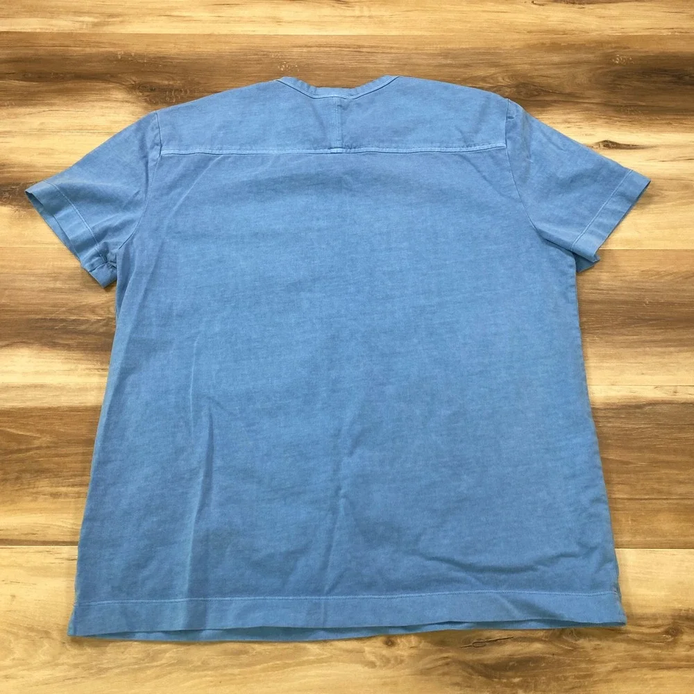 Banana Republic Pocket T-Shirt Mens Large Heritage Cotton Crewneck Blue Classic